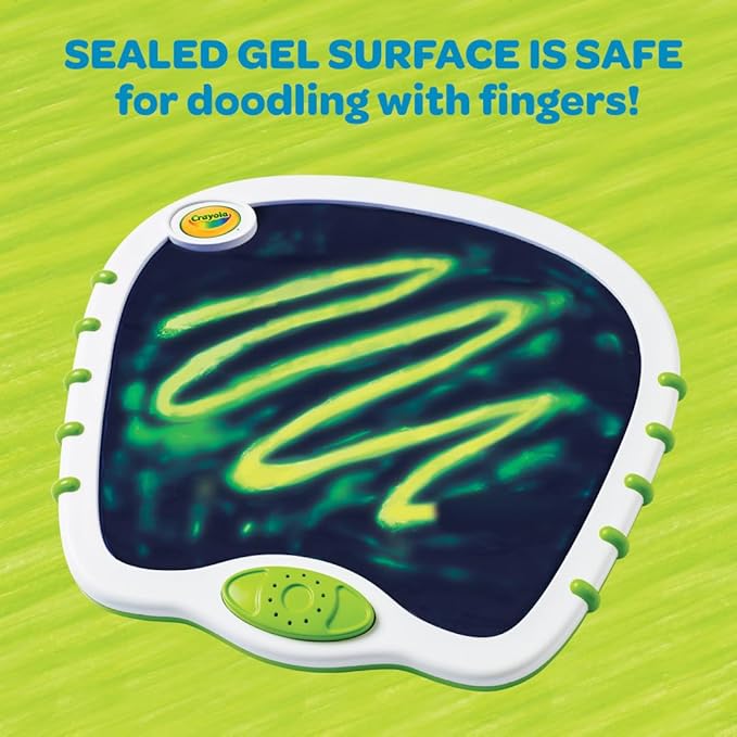 Image of sealed gel surface for doodling fingers . Best sensory toy for babies and toddlers ..